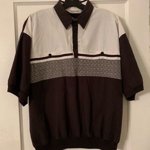 Vintage Alexxus Casual Polo Shirt Sz L